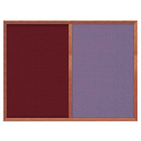 United Visual Products Slim Style Indoor Enclosed Corkboard, 12 UV500SC-GOLD-BLSPRU